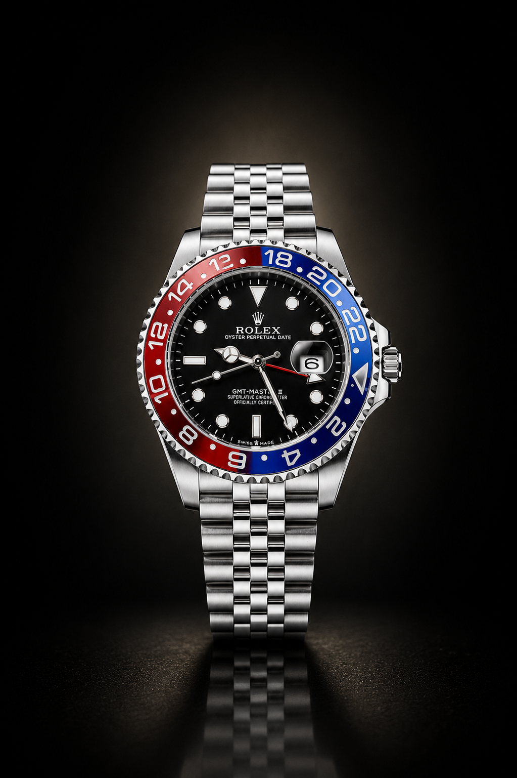 RLX GMT C-1240 Men's Watch – 40mm Luxury Stainless Steel GMT Wrist Watch