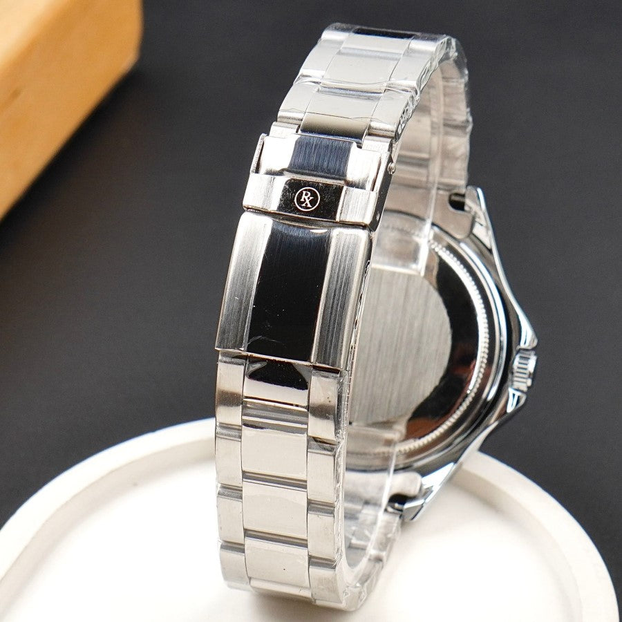 RLX GMT C-1251 Men's Watch – 40mm Luxury Stainless Steel GMT Wrist Watch